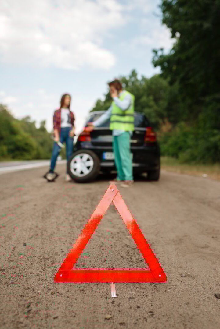 Mobile tyre fitment vehicle parked at roadside job